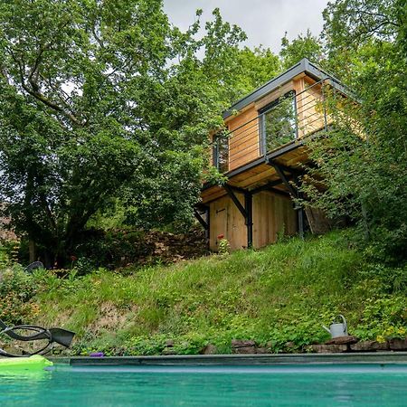 Le Moonloft Insolite Tiny-House Dans Les Arbres & 1 Seance De Sauna Pour 2 Avec Vue Panoramique Osenbach Exteriör bild