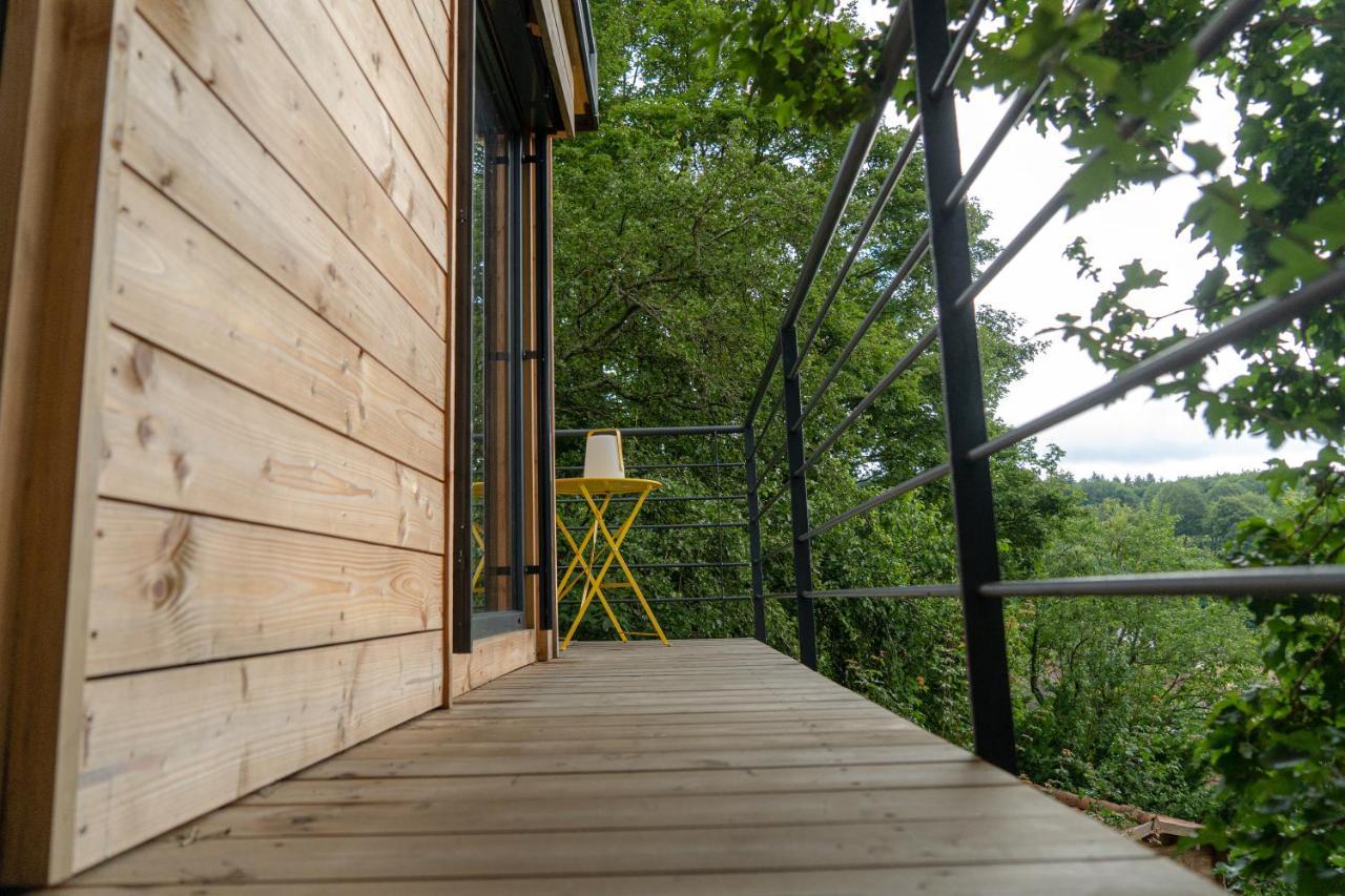 Le Moonloft Insolite Tiny-House Dans Les Arbres & 1 Seance De Sauna Pour 2 Avec Vue Panoramique Osenbach Exteriör bild